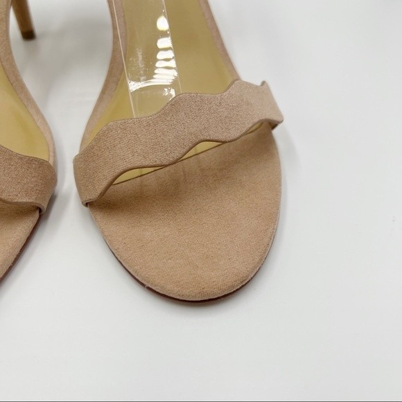 Chinese Laundry Womens Size 9.5 Rubie Dark Nude Vegan Faux Suede Sandals Heels - Picture 5 of 14